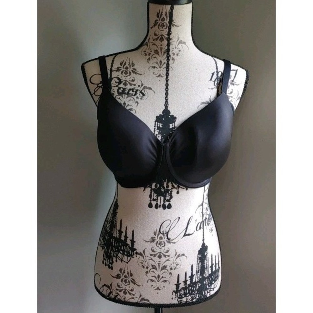 Wacoal Bra T-Shirt 34G 853281 Black Ultimate Side Smoother Contour T-Shirt Bra